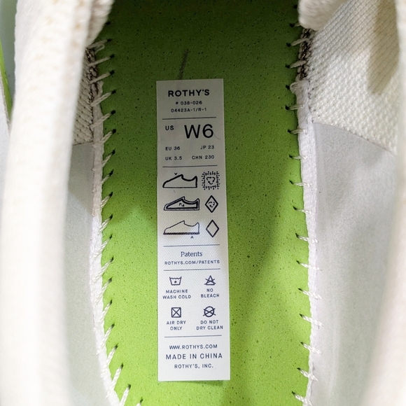 Rothy's The Lace Up Sneaker in Diamond Twill - Picture 9 of 11